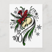 kerst-Tattoo Feestdagenkaart (Voorkant)