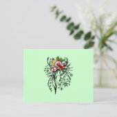 kerst-Tattoo Feestdagenkaart (Staand voorkant)