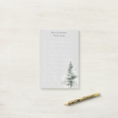 kerst te doen lijst Notities Post-it® Notes (Op bureau)