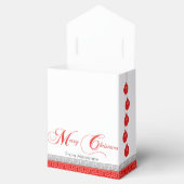 Kerst Tea Party Rode Kant Theepot Bedankdoosjes (Geopend)