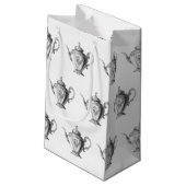 Kerst Tea Party Theepot Klein Cadeauzakje (Achterkant Gekanteld)