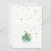 Kerst Tea Party uitnodigingen (Achterkant)