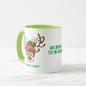 Kerst Teacher Squad Rendier Teacher Groen Mok (Voorkant links)