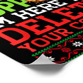 Kerst Tech Ondersteuning Hier Om Cookies Lelijk Te Poster (Hoek)