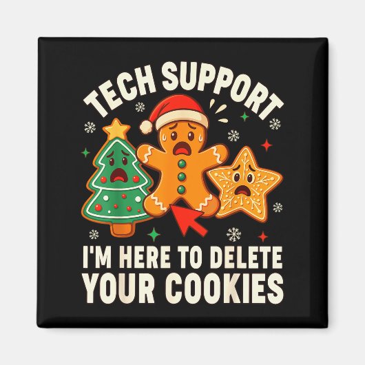 Kerst Tech-ondersteuning hier om cookies te verwij Magneet (Voorkant)
