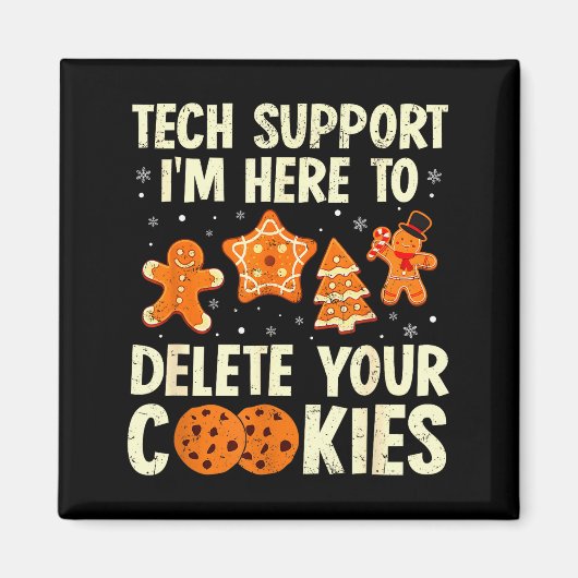 Kerst Tech-ondersteuning hier om cookies te verwij Magneet (Voorkant)