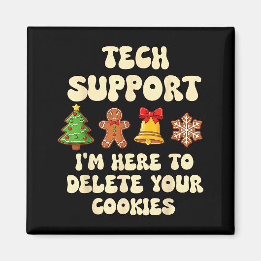 Kerst Tech-ondersteuning hier om cookies te verwij Magneet (Voorkant)