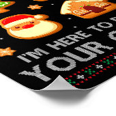 Kerst Tech-ondersteuning Hier Om Cookies Te Verwij Poster (Hoek)