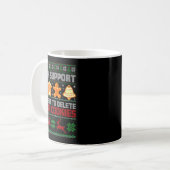 Kerst Tech Ondersteuning Ik Ben Hier Om Cookies Te Koffiemok (Voorkant links)