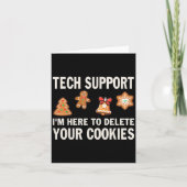 Kerst Tech Steun Hier Om Cookies Te Verwijderen Ke Kaart (Voorkant)