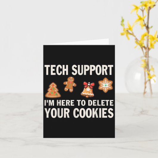 Kerst Tech Steun Hier Om Cookies Te Verwijderen Ke Kaart (Gele Bloem)