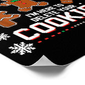 Kerst Tech Support Hier Om Cookies Te Verwijderen Poster (Hoek)