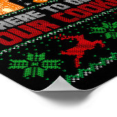 Kerst Tech Support Ik Ben Hier Om Cookies Te Verwi Poster (Hoek)