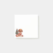 Kerst teckel hond vakantie koekjes post-it® notes (Voorkant)