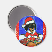 Kerst Teckel Magneet (Voorkant / Achterkant)