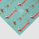 Kerst Teckel Tissuepapier (Detail)