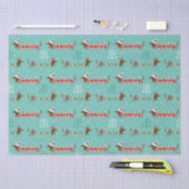 Kerst Teckel Tissuepapier (Craft)
