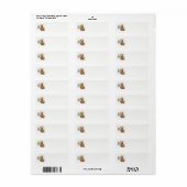 Kerst Teddy Bear Adresetiketten Etiket (Full Sheet)