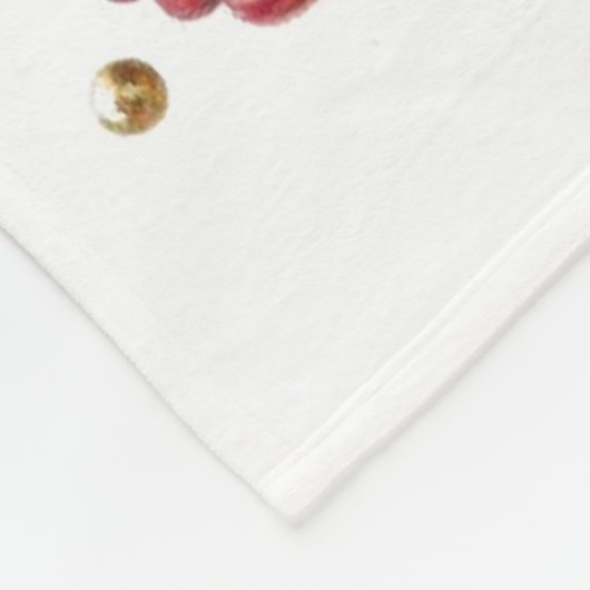 Kerst Teddy Bear Fleece Deken (Hoek)