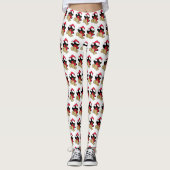 Kerst Teddy Bear Leggings (Voorkant)