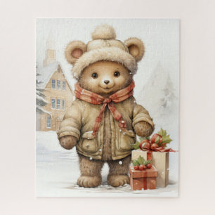 Kerst Teddy Bear Puzzel