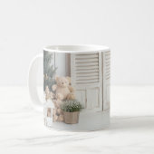 Kerst Teddy Bears Keramische Mok (Voorkant links)