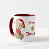 Kerst Teddy Beer - Jongen Mok (Voorkant links)