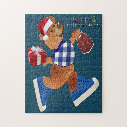 Kerst Teddy Legpuzzel (Verticaal)