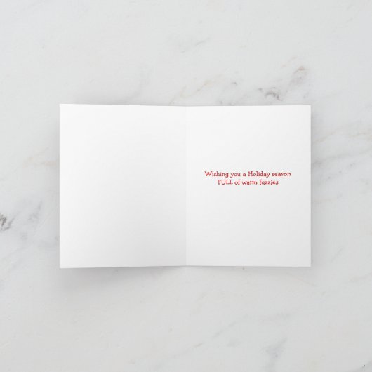 Kerst Teddybear Westie Kaarten (Binnen)