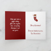 Kerst Teddybeer Feestdagen Kaart (Binnen)