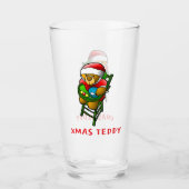 Kerst Teddybeer Glas (Voorkant)