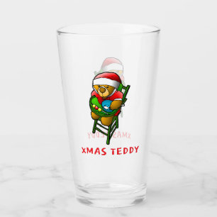 Kerst Teddybeer Glas