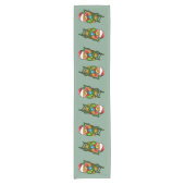Kerst Teddybeer Korte Tafelloper (Voorkant)