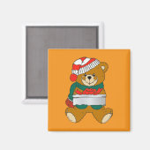 Kerst Teddybeer Magneet (Voorkant / Achterkant)