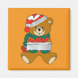 Kerst Teddybeer Magneet