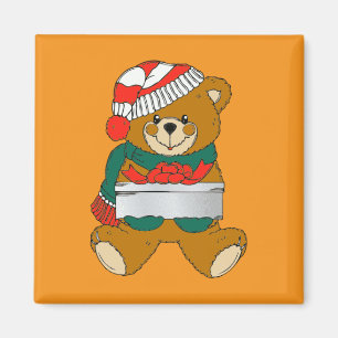 Kerst Teddybeer Magneet