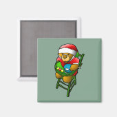 Kerst Teddybeer Magneet (Voorkant / Achterkant)