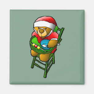 Kerst Teddybeer Magneet