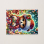 Kerst Teddybeer Puzzel (Horizontaal)