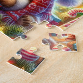 Kerst Teddybeer Puzzel (Zijkant)