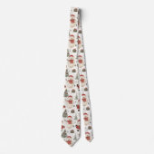 Kerst Teddybeer Santa Patroon (2) Stropdas (Voorkant)