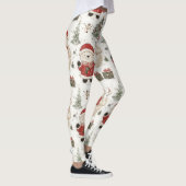 Kerst Teddybeer Sinterklaas Patroon (1) Leggings (Rechts)