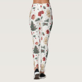 Kerst Teddybeer Sinterklaas Patroon (1) Leggings (Achterkant)