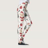 Kerst Teddybeer Sinterklaas Patroon (1) Leggings (Rechts)