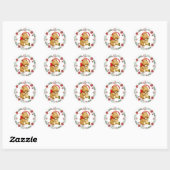 Kerst Teddybeer Sticker (Vel)