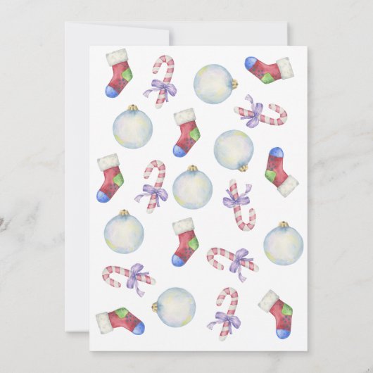 Kerst Teddybeer Winter Baby shower uitnodiging (Achterkant)