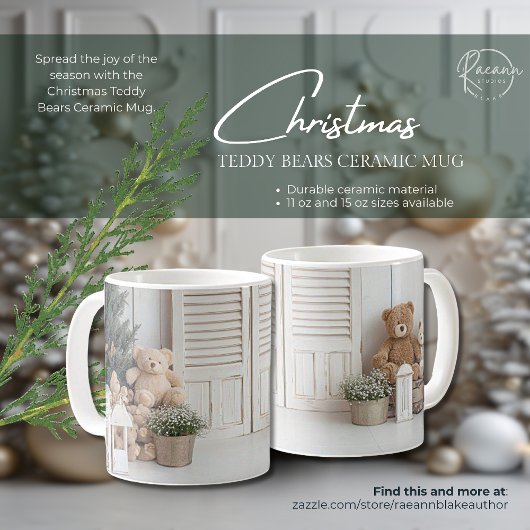 Kerst Teddyberen Keramische Mok