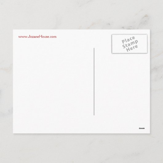 Kerst Tegels gepersonaliseerd Briefkaart (Achterkant)