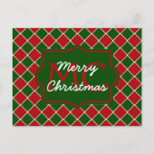 Kerst Tegels gepersonaliseerd Briefkaart (Voorkant)