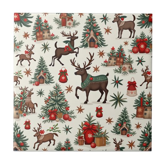 Kerst tegels tegeltje (Voorkant)